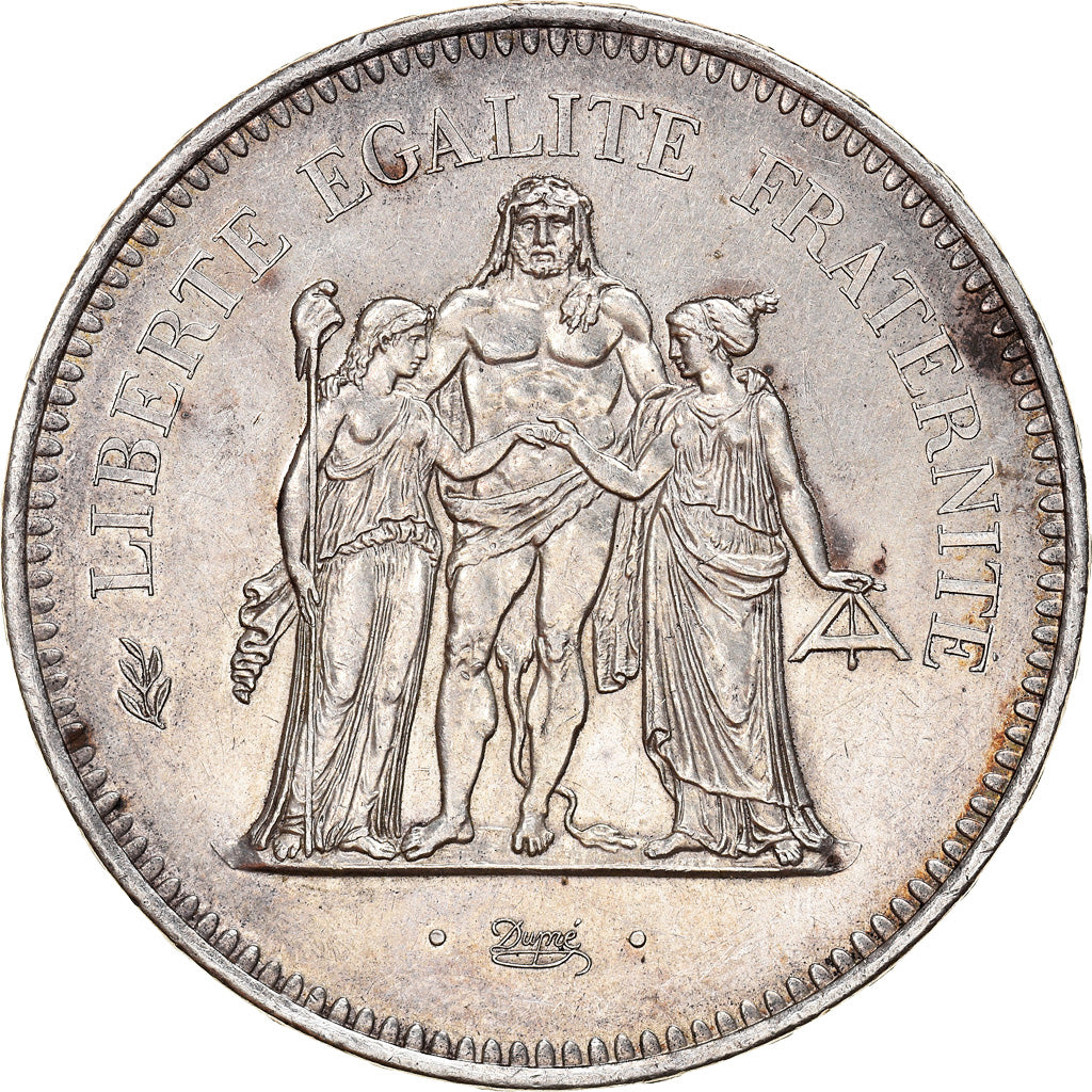 Coin, France, Hercule, 50 Francs, 1977, Paris, EF(40-45), Silver, KM:941.1