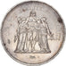Coin, France, Hercule, 50 Francs, 1977, Paris, EF(40-45), Silver, KM:941.1