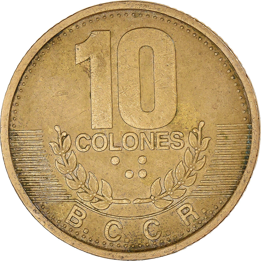 Moneda, Costa Rica, 10 Colones, 1995
