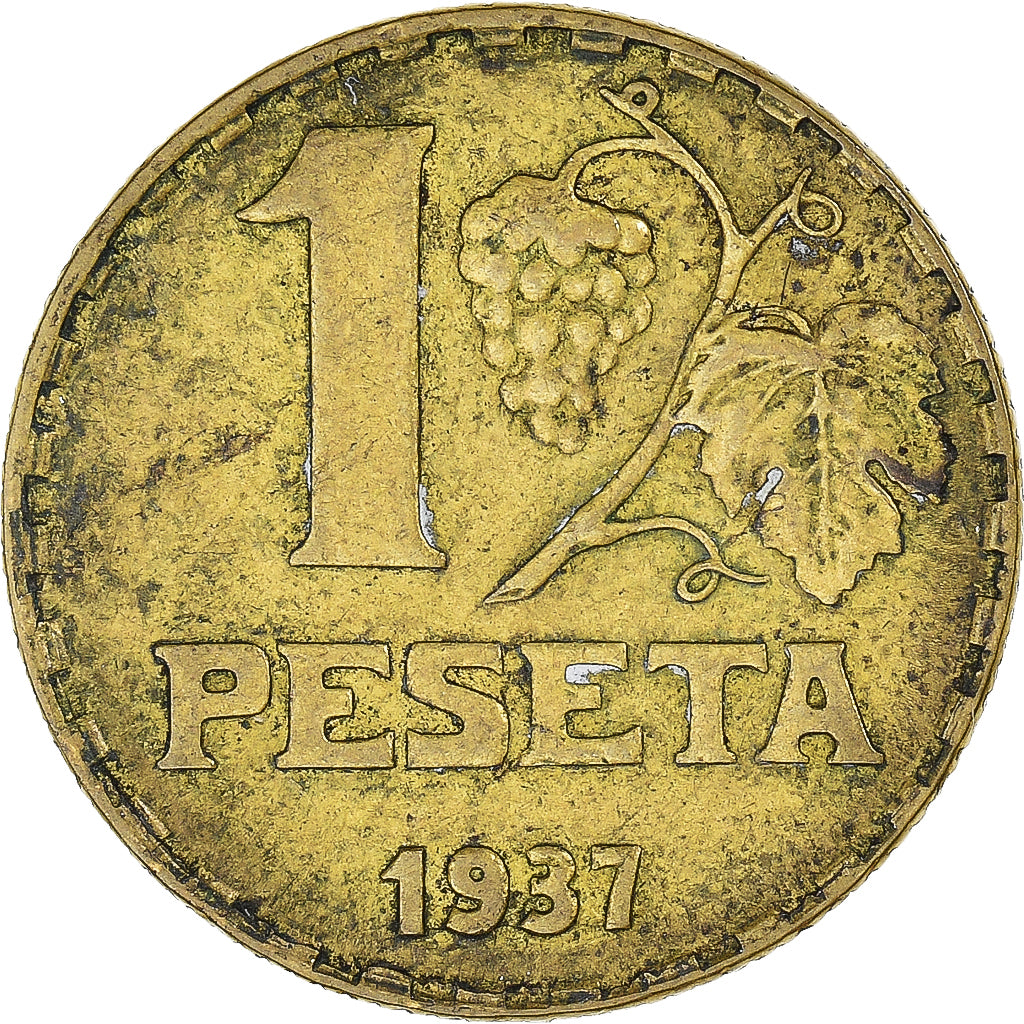 Moneta, Spagna, Peseta, 1937
