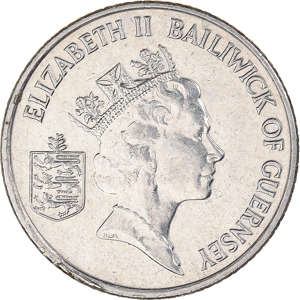 Moneda, Guernsey, 10 Pence, 1992