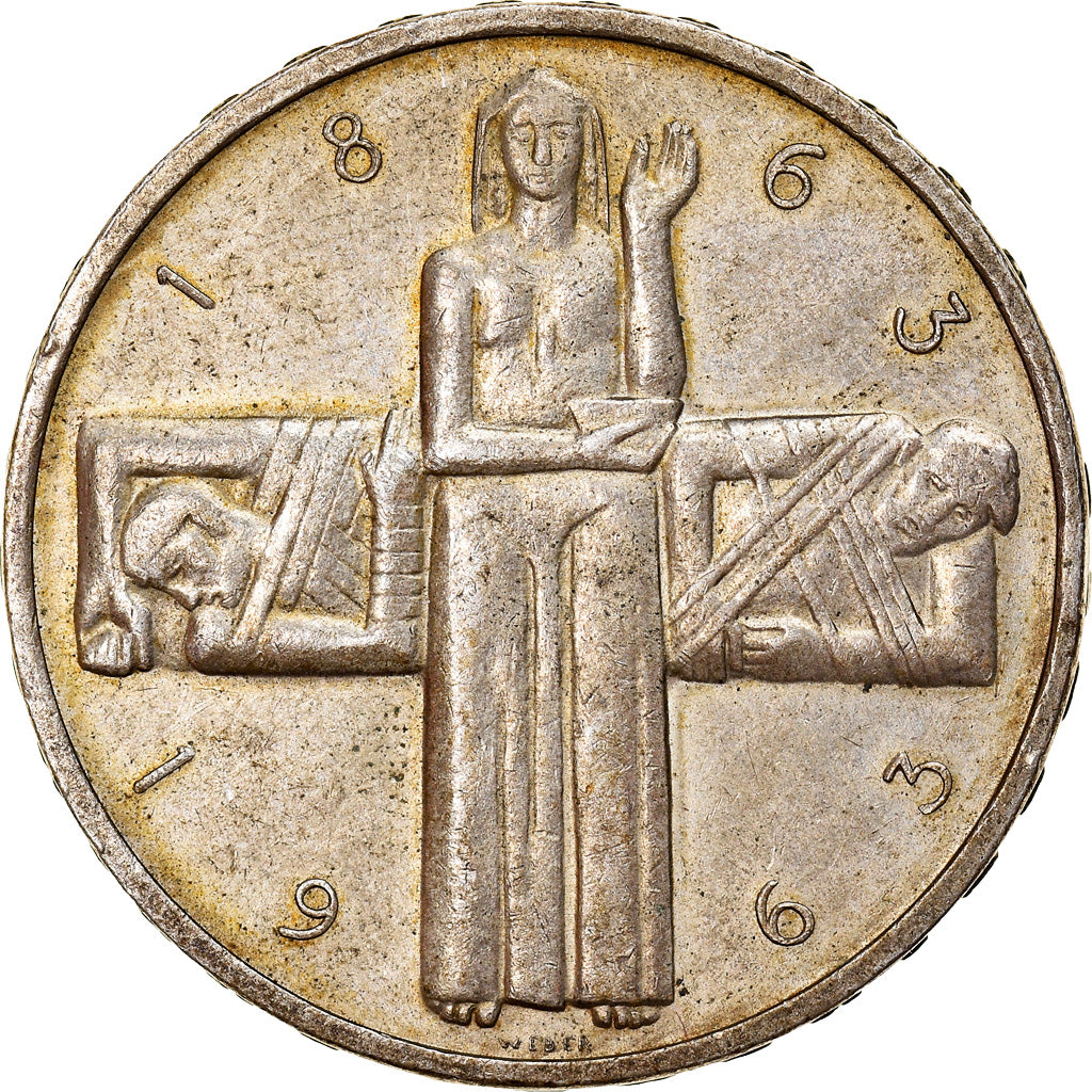 Coin, Switzerland, 5 Francs, 1963, Bern, VF(30-35), Silver, KM:51