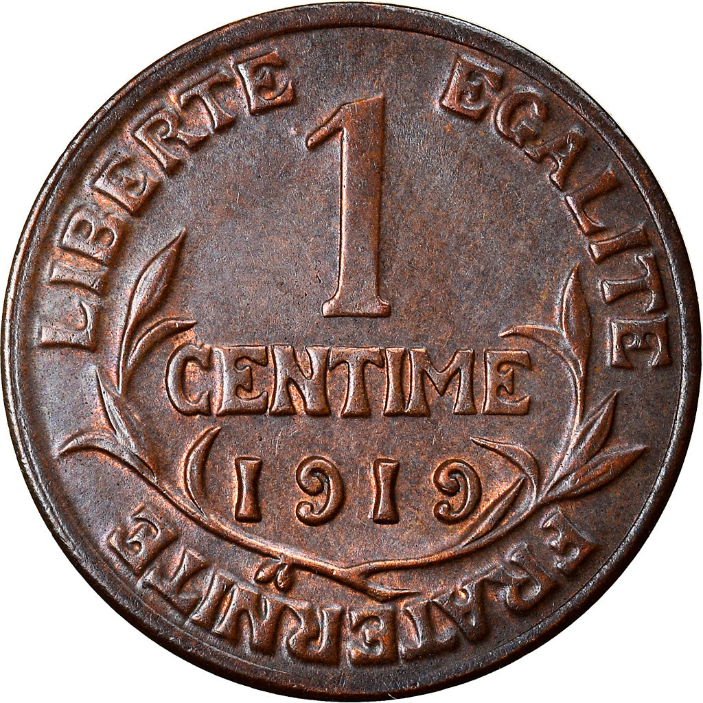 Coin, France, Dupuis, Centime, 1919, Paris, AU(55-58), Bronze, KM:840