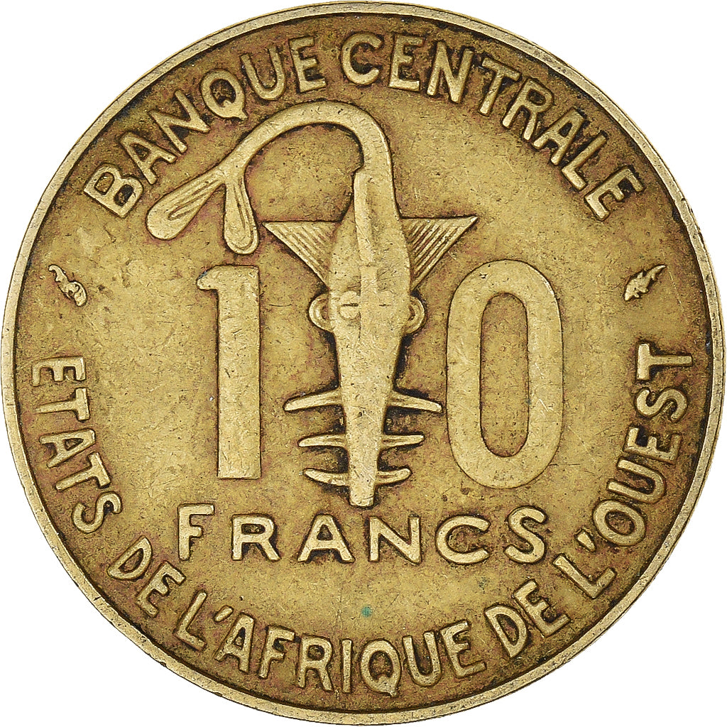 Kraje Afryki Zachodniej, 10 Francs, 1976