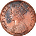 Coin, INDIA-BRITISH, Victoria, 1/4 Anna, 1890, EF(40-45), Copper, KM:486