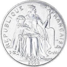 Moneta, Nuova Caledonia, 5 Francs, 2008