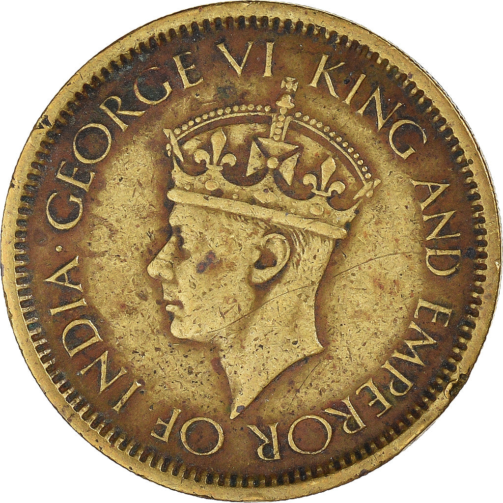 Moneta, Ceylon, 50 Cents, 1943