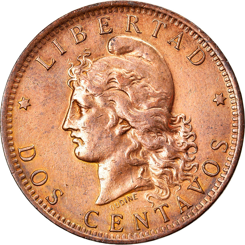 Coin, Argentina, 2 Centavos, 1885, VF(30-35), Bronze, KM:33