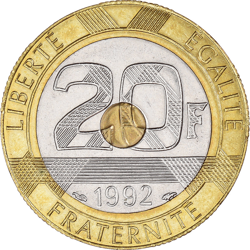 Coin, France, 20 Francs, 1992
