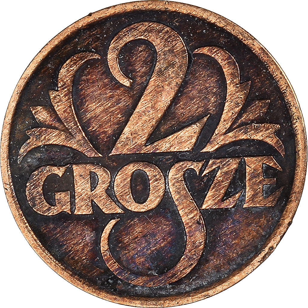 Moneta, Polonia, 2 Grosze, 1928