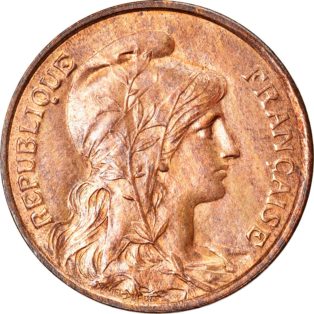 Coin, France, Dupuis, 5 Centimes, 1916, Paris, EF(40-45), Bronze, KM:842, Le