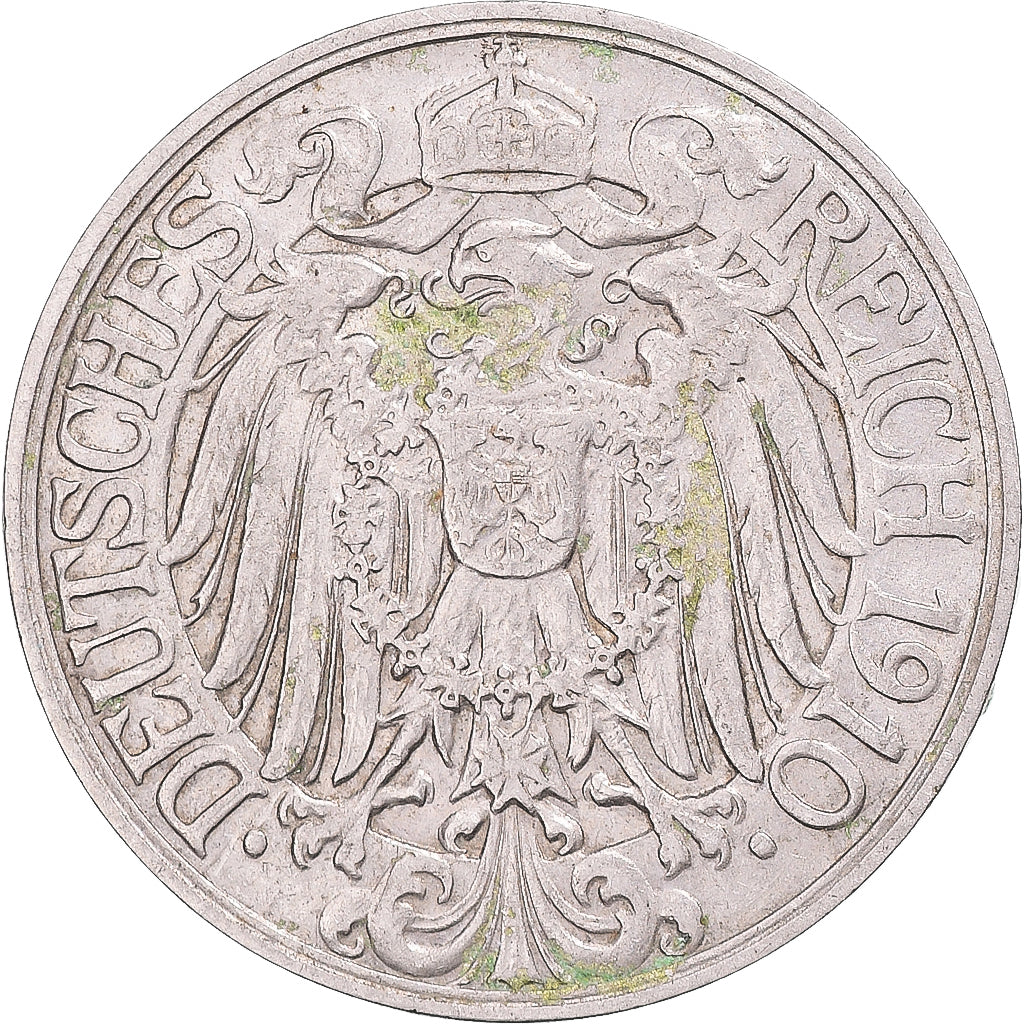 Coin, Germany, 25 Pfennig, 1910