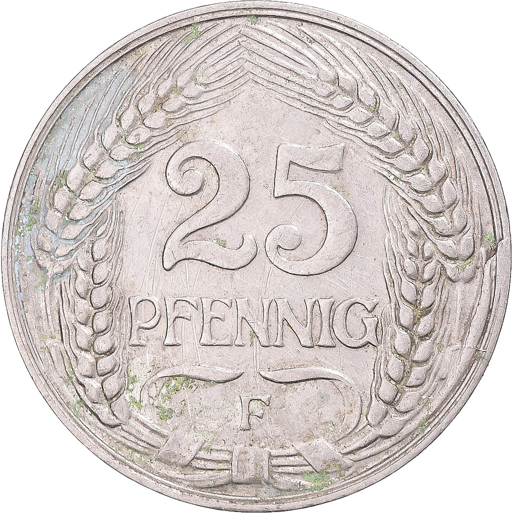 Coin, Germany, 25 Pfennig, 1910