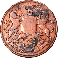 Coin, INDIA-BRITISH, 1/2 Anna, 1835, VF(20-25), Copper, KM:447.1