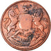 Coin, INDIA-BRITISH, 1/2 Anna, 1835, VF(20-25), Copper, KM:447.1