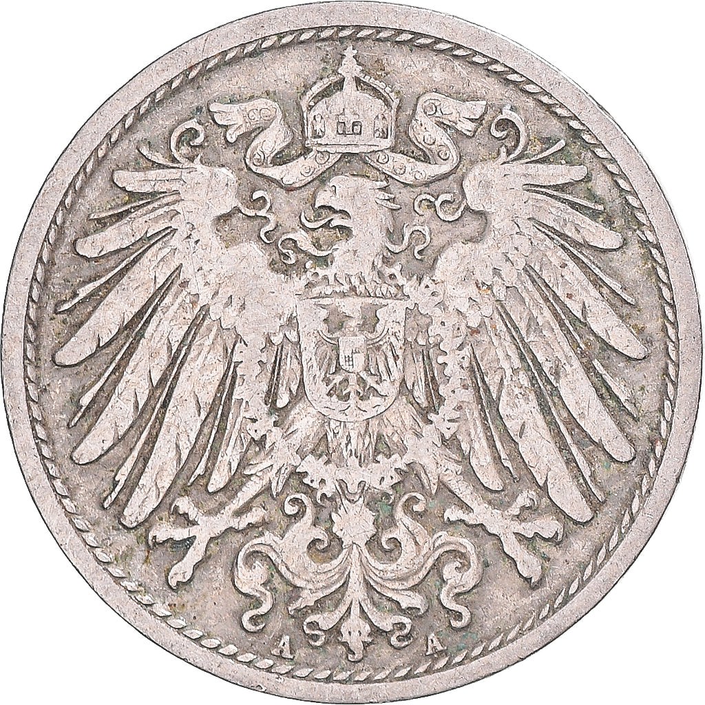 Moeda, Alemanha, 10 Pfennig, 1892