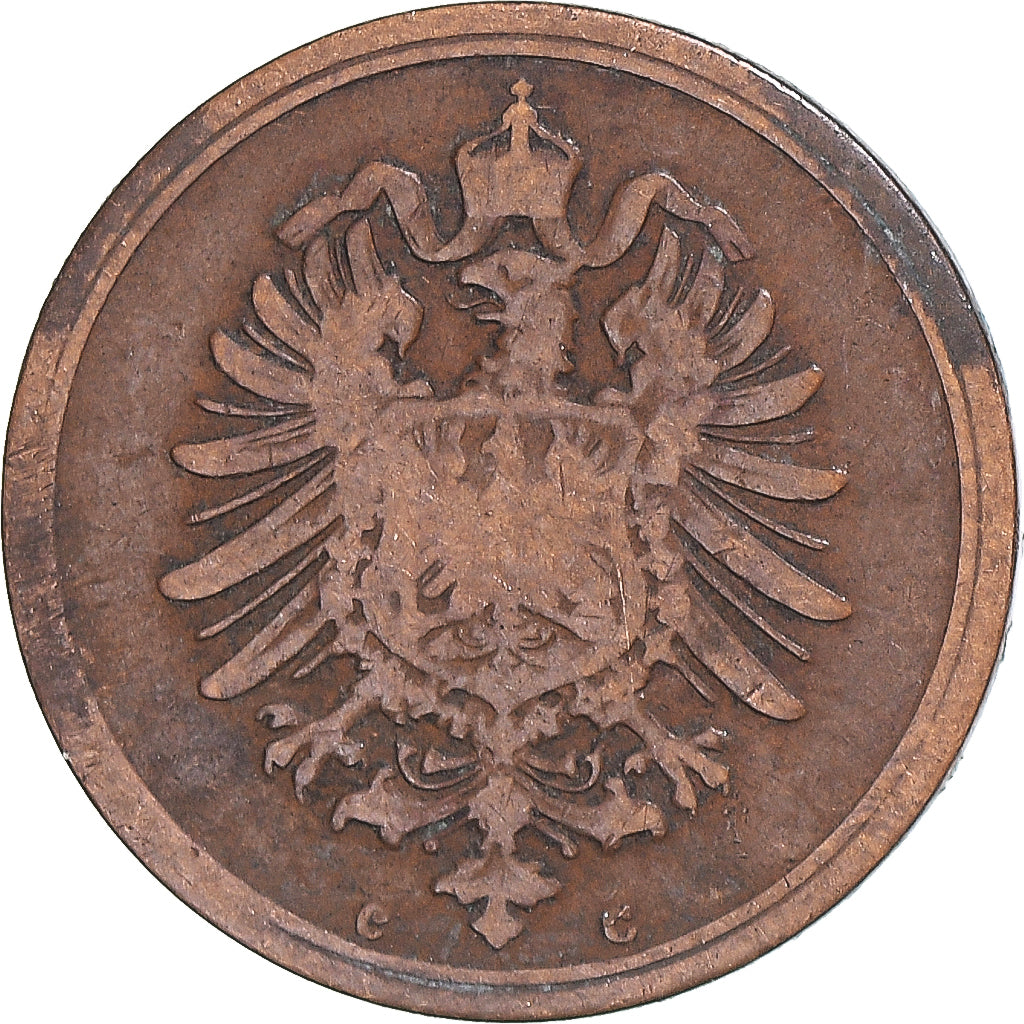 Monnaie, Allemagne, Pfennig, 1876