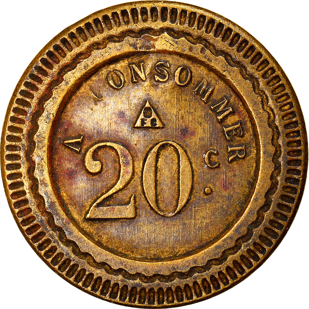 France, 20 Centimes, Token 