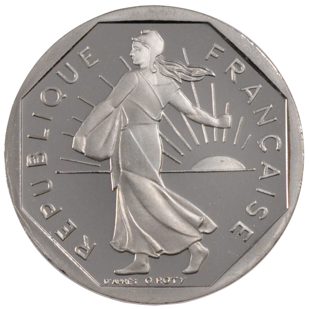 FRANCE, Semeuse, 2 Francs, 1999, KM #942.1, MS(65-70), Nickel, 26.5, Gadoury...