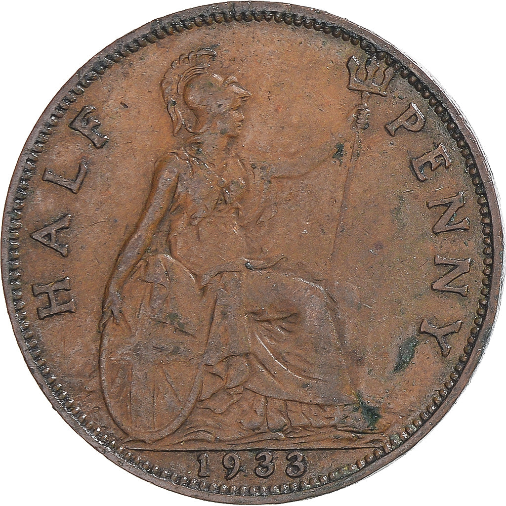 Moneta, Gran Bretagna, 1/2 Penny, 1933