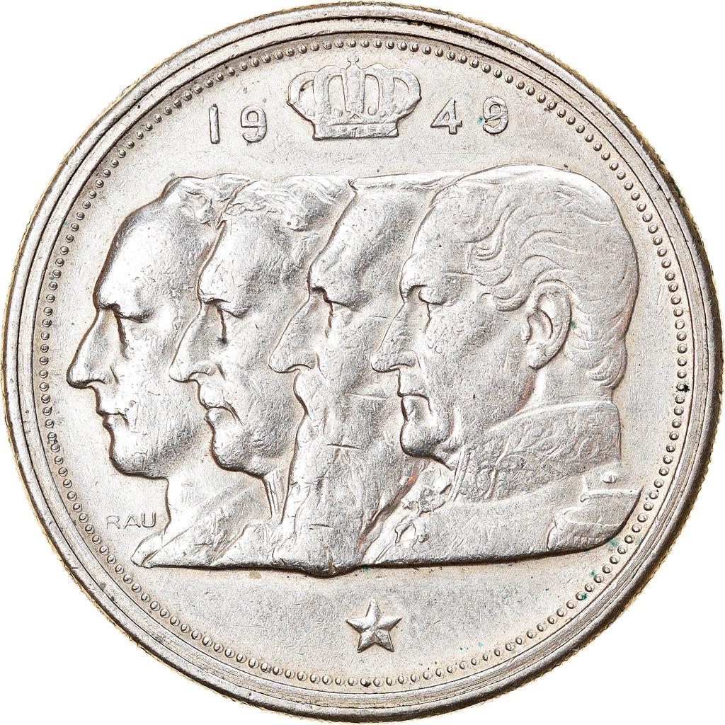 Coin, Belgium, 100 Francs, 100 Frank, 1949, Bruxelles, AU(50-53), Silver