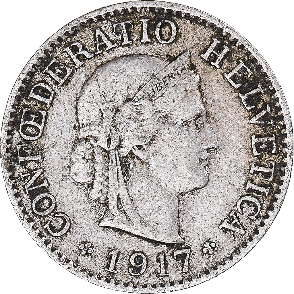 Moneta, Svizzera, 5 Rappen, 1917
