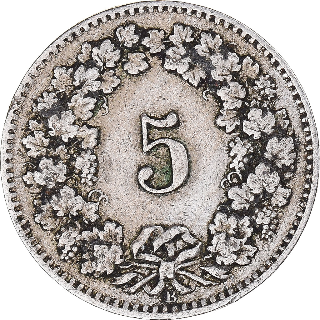 Moneta, Svizzera, 5 Rappen, 1917