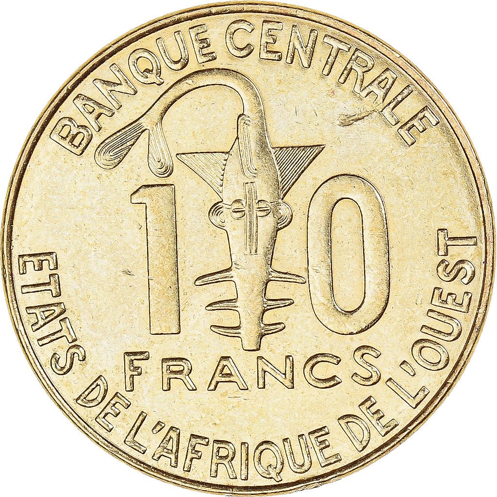 Münze, West African States, 10 Francs, 2012