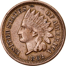 Coin, United States, Indian Head Cent, Cent, 1862, U.S. Mint, Philadelphia