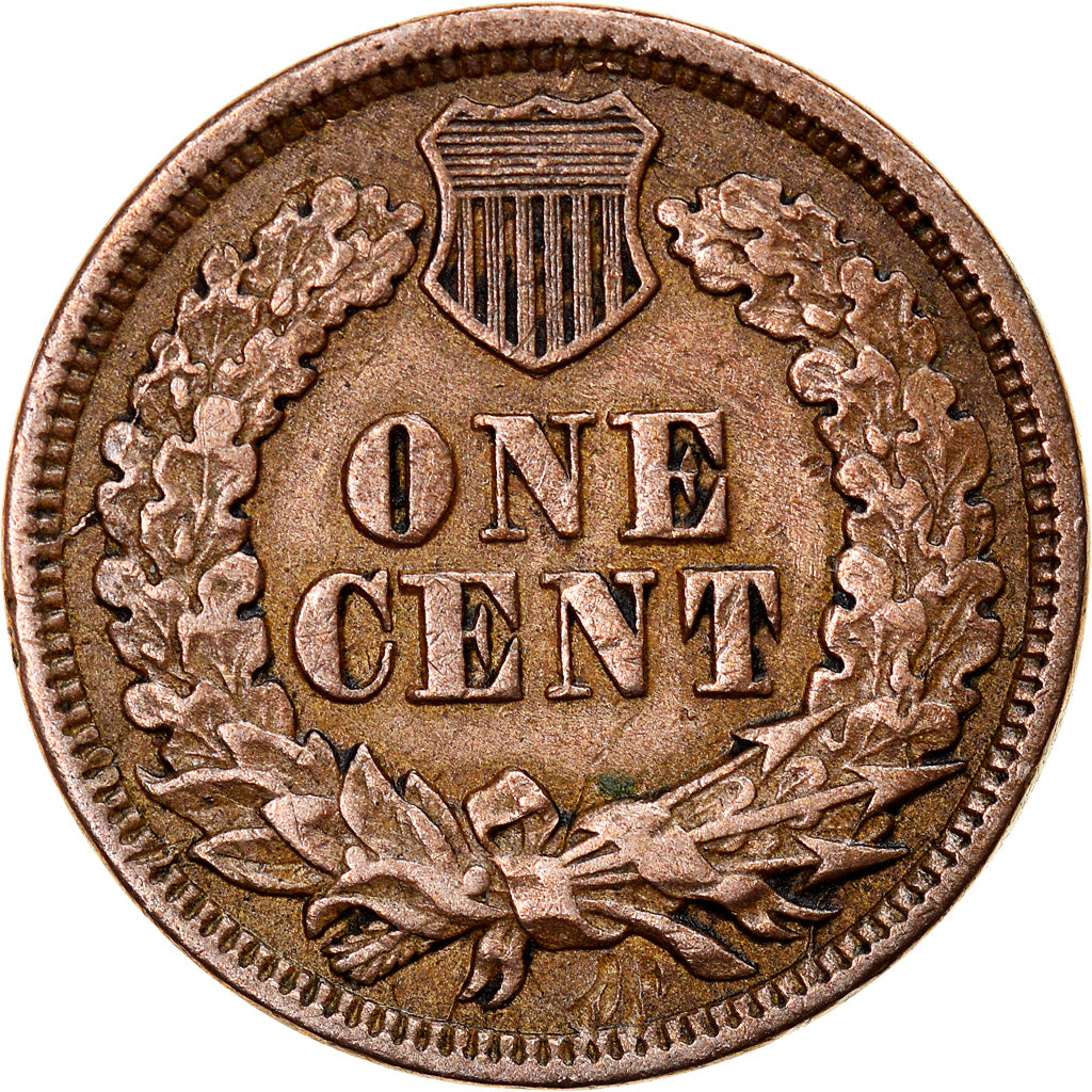 Coin, United States, Indian Head Cent, Cent, 1862, U.S. Mint, Philadelphia