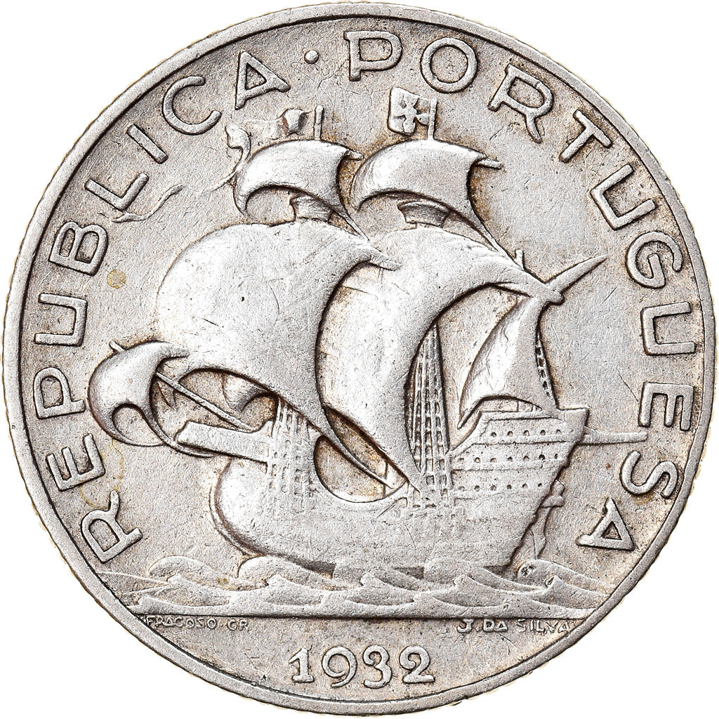 Moneta, Portogallo, 2-1/2 Escudos, 1932, Lisbon, BB, Argento, KM:580