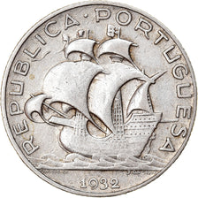 Moneta, Portogallo, 2-1/2 Escudos, 1932, Lisbon, BB, Argento, KM:580