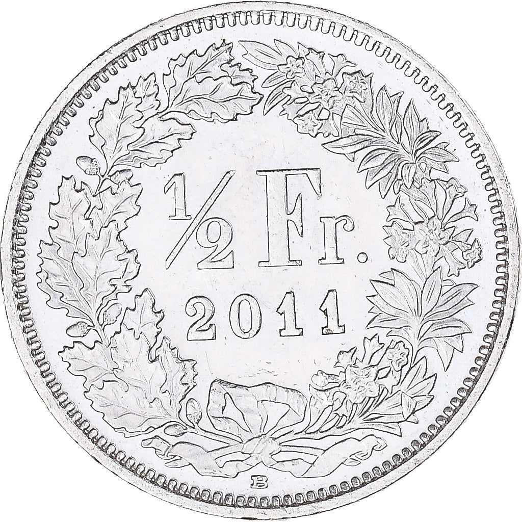 Moneta, Svizzera, 1/2 Franc, 2011