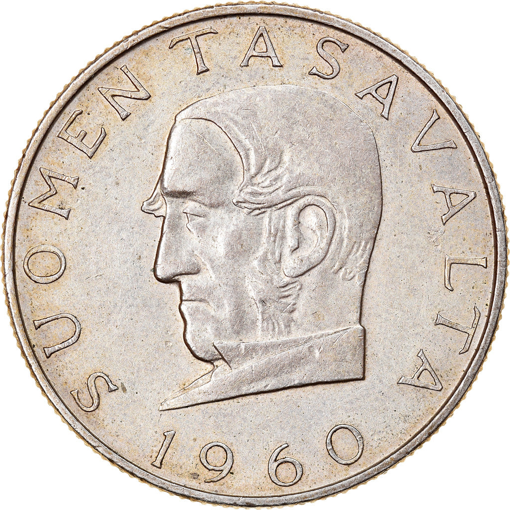 Coin, Finland, Snellman, 1000 Markkaa, 1960, EF(40-45), Silver, KM:43