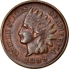 Coin, United States, Indian Head Cent, Cent, 1889, U.S. Mint, Philadelphia