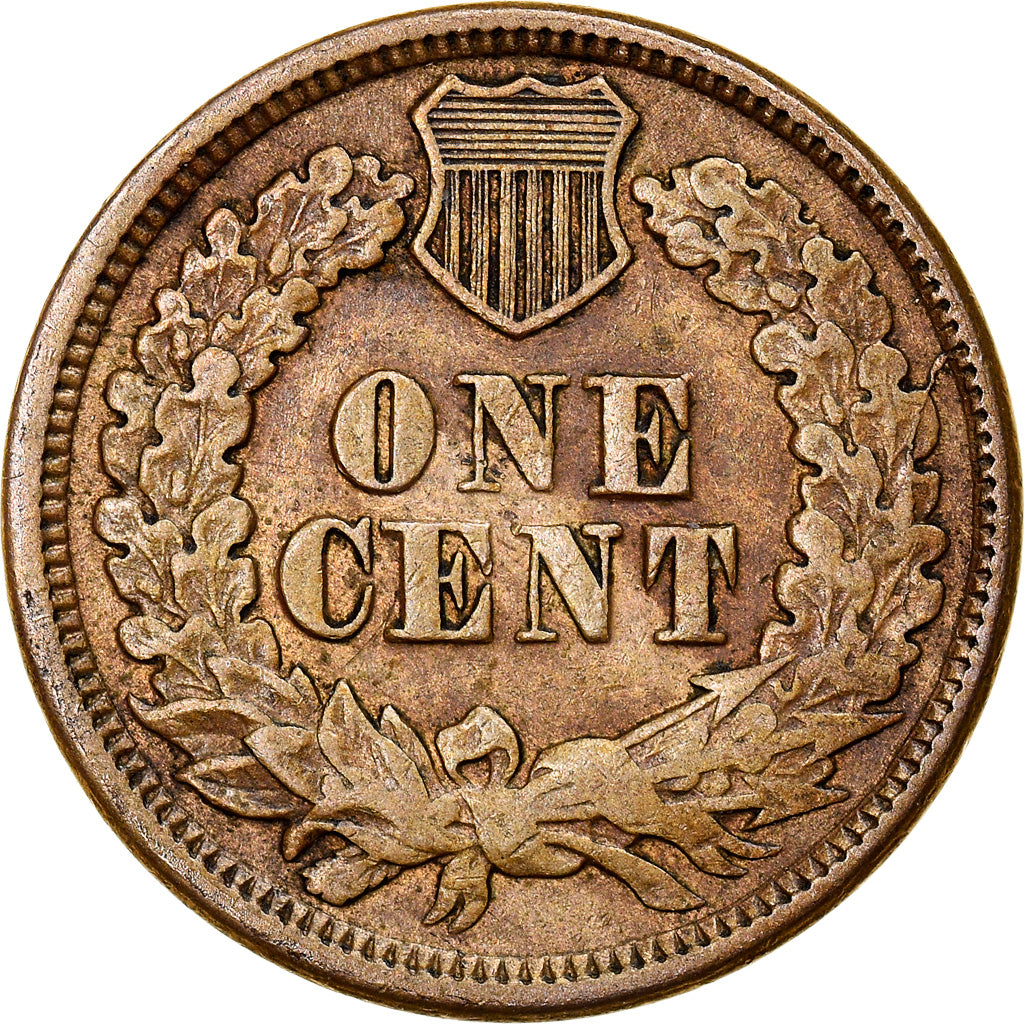 Coin, United States, Indian Head Cent, Cent, 1863, U.S. Mint, Philadelphia
