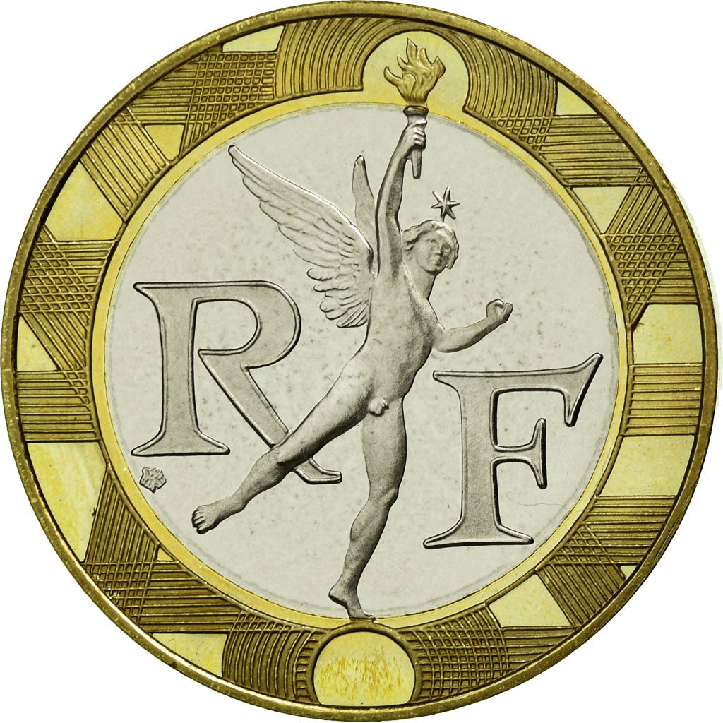 Moneda, Francia, Génie, 10 Francs, 1998, FDC, Aluminio - bronce, Gadoury:827a