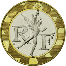 Moneda, Francia, Génie, 10 Francs, 1998, FDC, Aluminio - bronce, Gadoury:827a