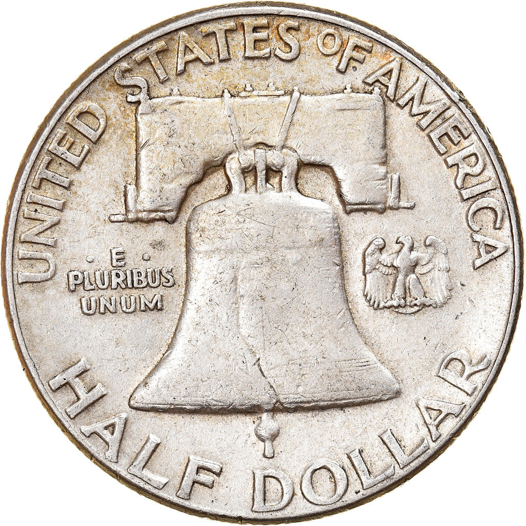 Coin, United States, Franklin Half Dollar, Half Dollar, 1951, U.S. Mint