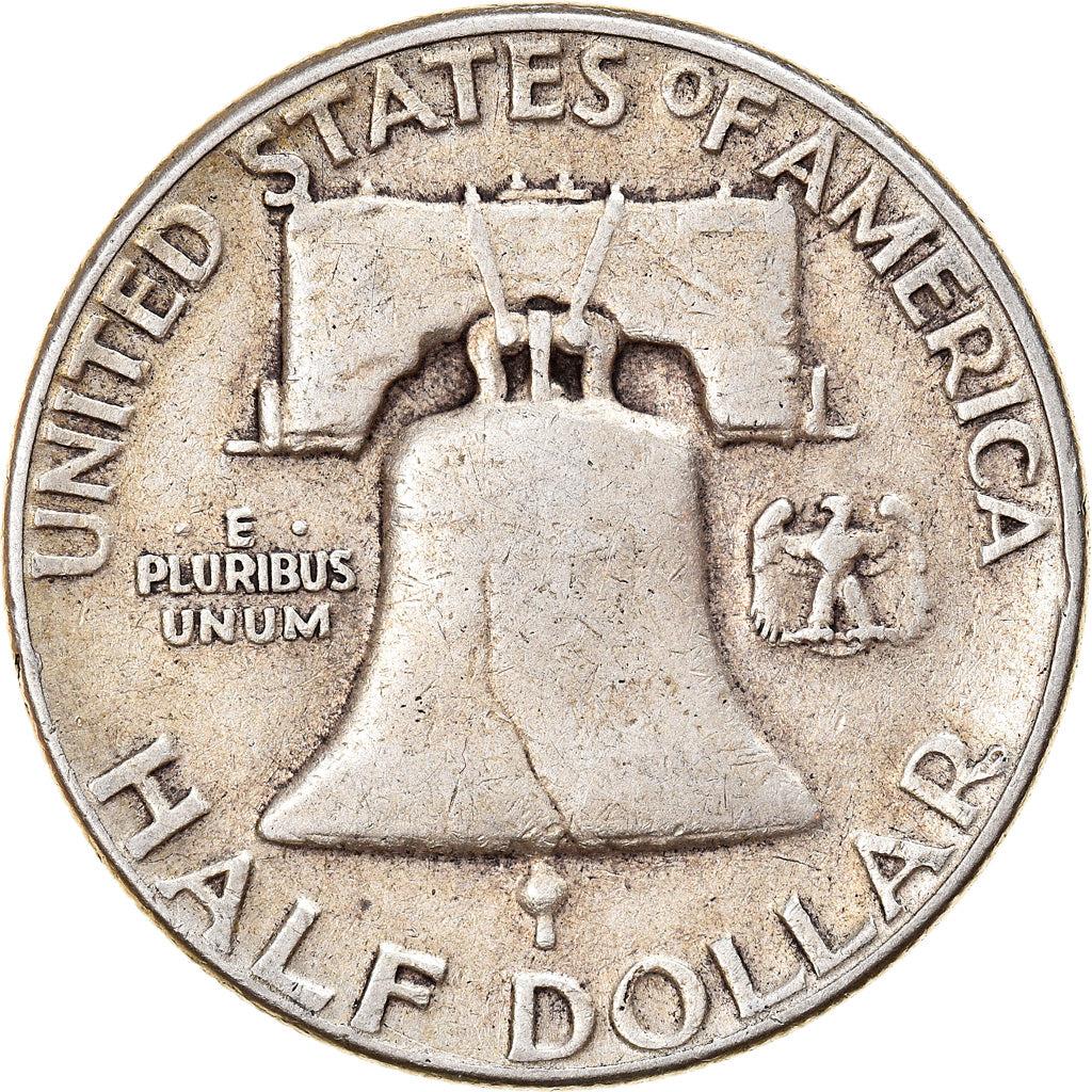 Coin, United States, Franklin Half Dollar, Half Dollar, 1952, U.S. Mint