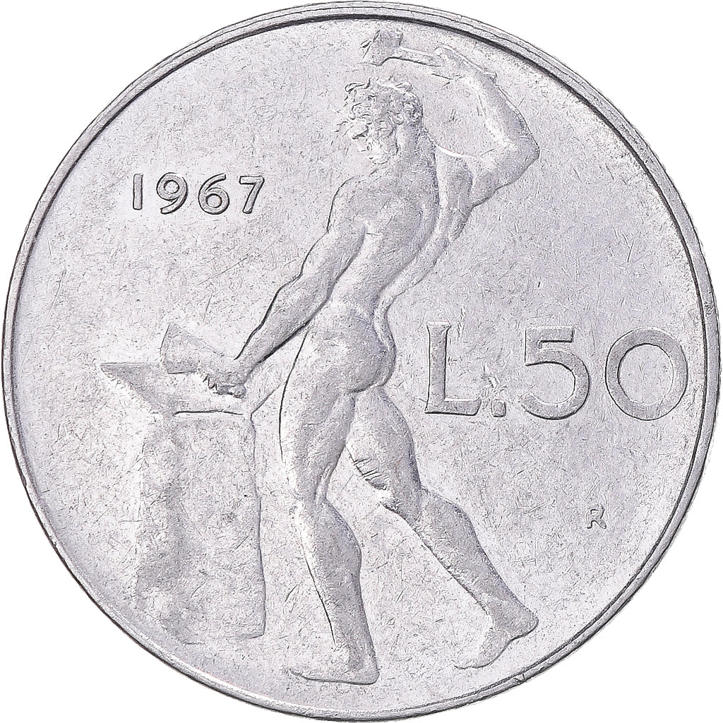 Coin, Italy, 50 Lire, 1967