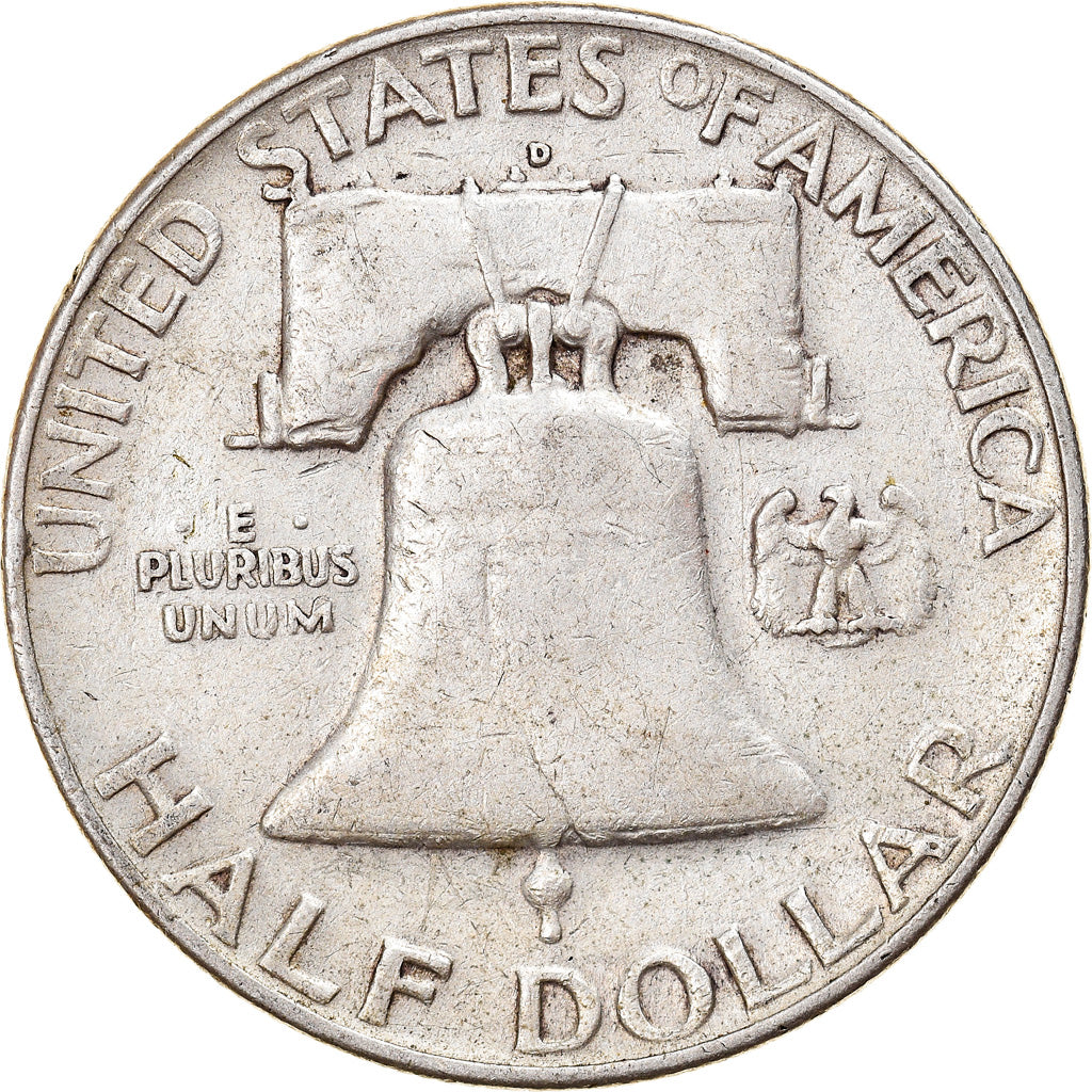 Coin, United States, Franklin Half Dollar, Half Dollar, 1953, U.S. Mint, Denver