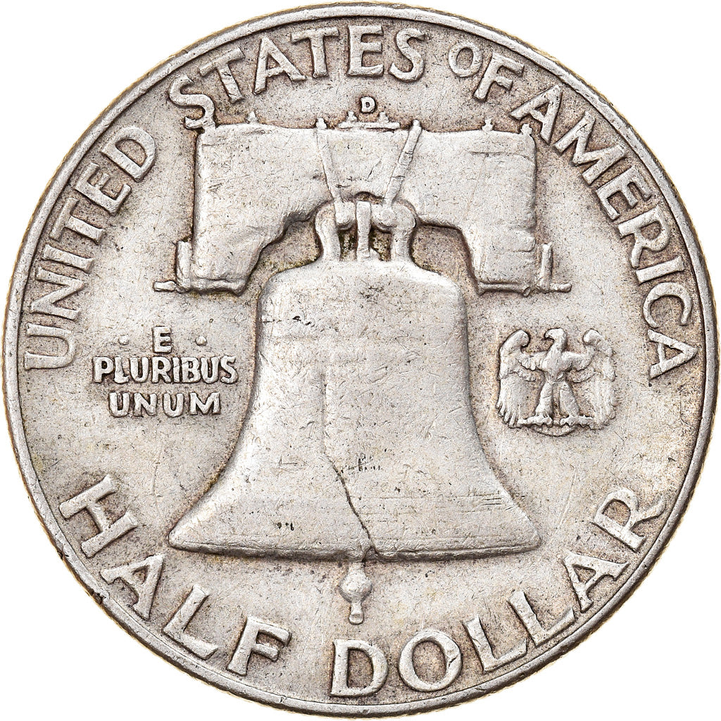 Coin, United States, Franklin Half Dollar, Half Dollar, 1953, U.S. Mint, Denver