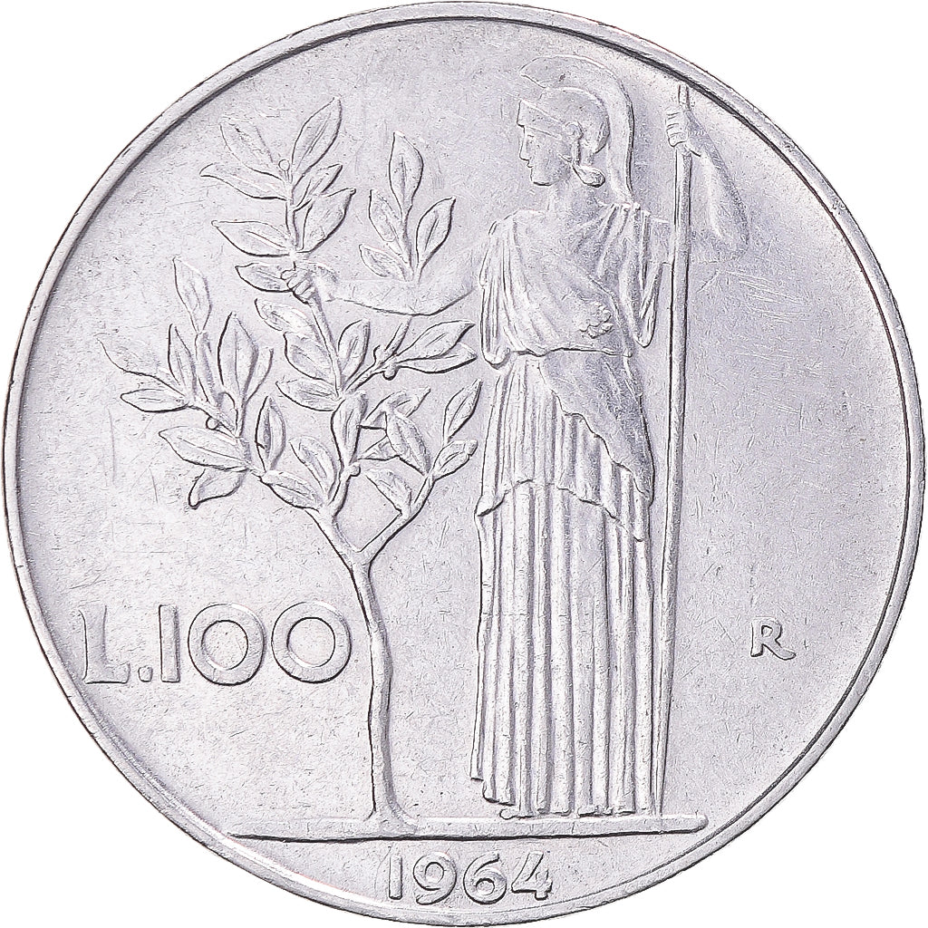 Moneta, Italia, 100 Lire, 1964
