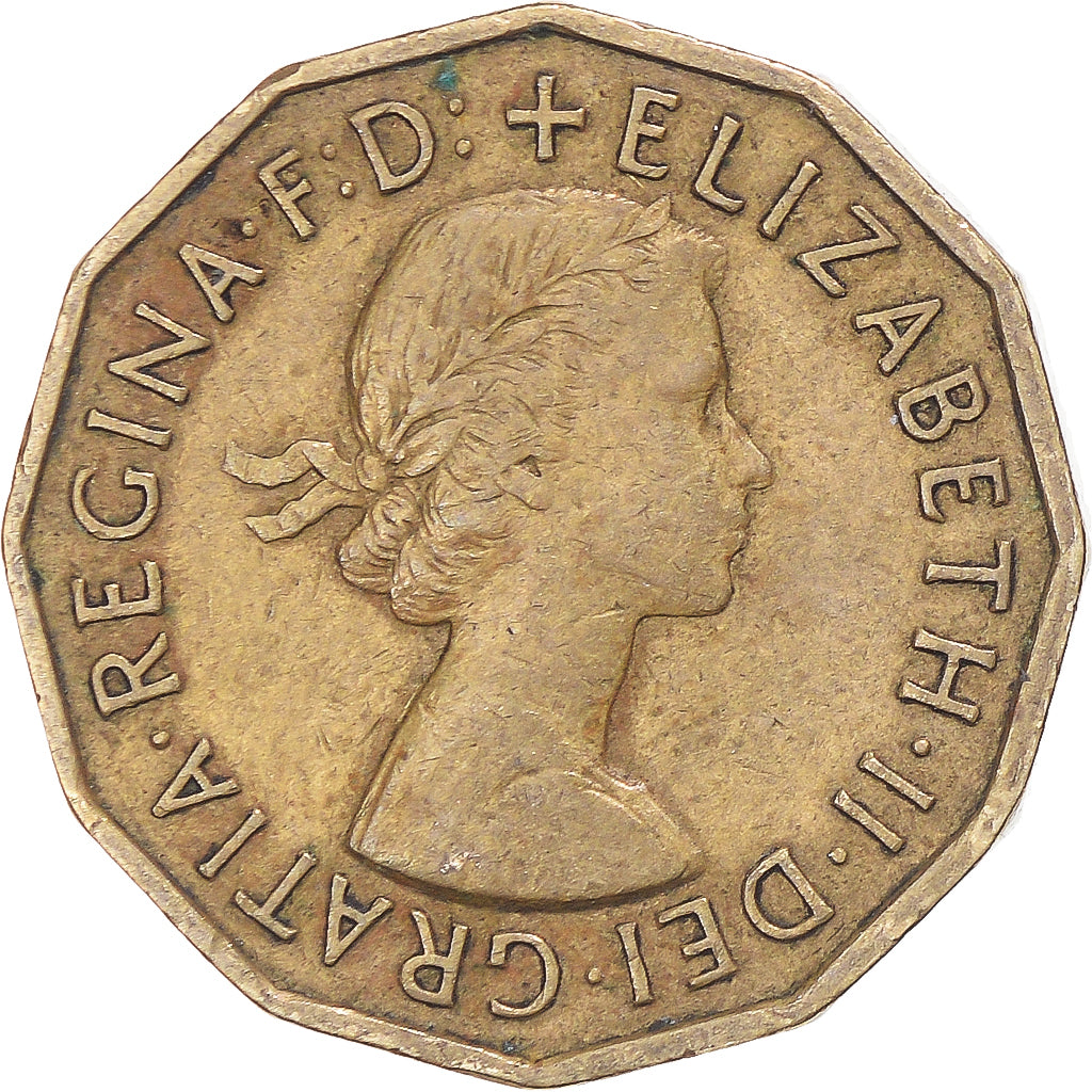 Moneta, Wielka Brytania, 3 Pence, 1954