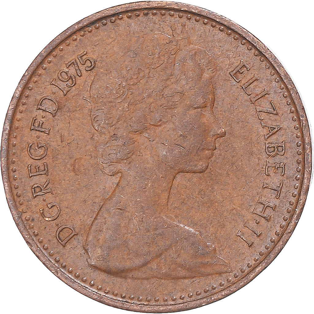 Moeda, Grã-Bretanha, 1/2 New Penny, 1975