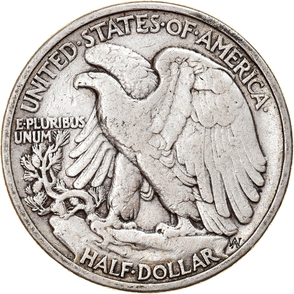 Coin, United States, Walking Liberty Half Dollar, Half Dollar, 1936, U.S. Mint