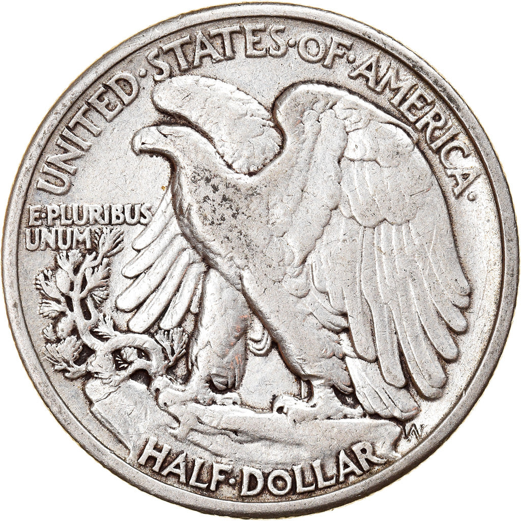 Coin, United States, Walking Liberty Half Dollar, Half Dollar, 1941, U.S. Mint