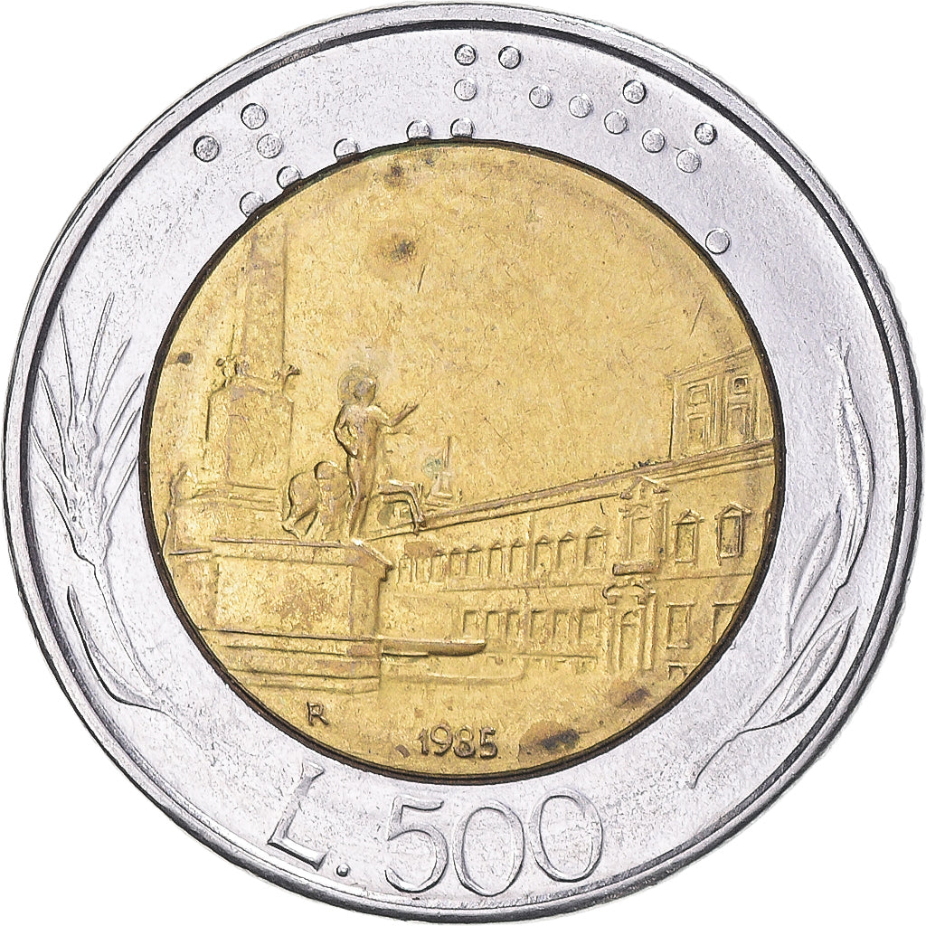Münze, Italien, 500 Lire, 1985