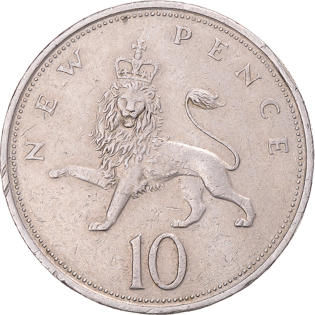 Coin, Great Britain, 10 New Pence, 1974
